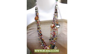 Beading Necklaces Fashion mix Colors with Shells